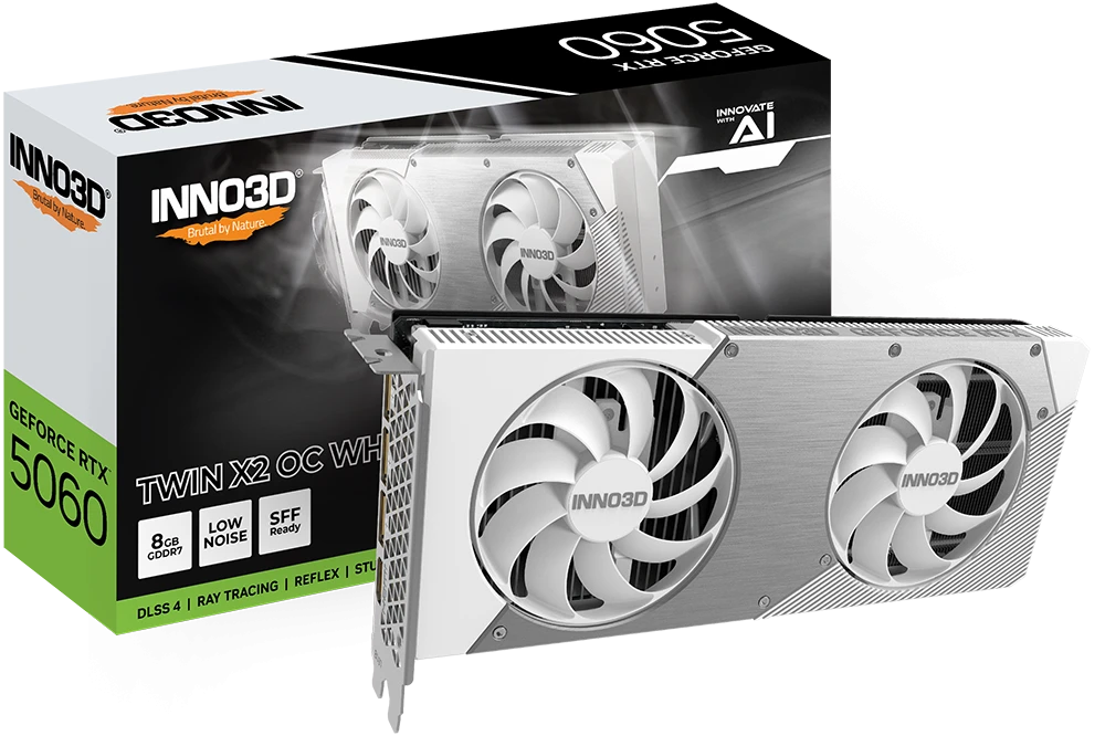 INNO3D GeForce RTX 5060 TWIN X2 OC WHITE